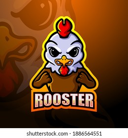 Diseño del logotipo de apoyo a mascotas de gallo