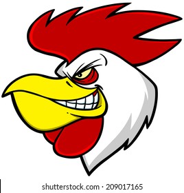 Rooster Mascot Head