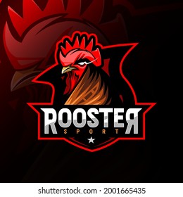 Rooster mascot logo esport templates