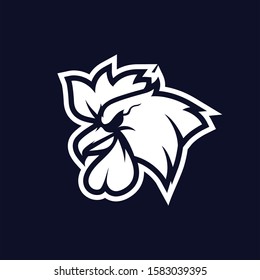 Rooster mascot logo esport vector