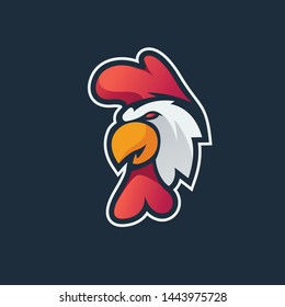 Rooster mascot  logo illustration vector
