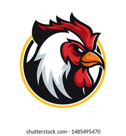 Rooster Mascot, Vector Logo Illustration