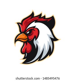 Rooster Mascot, Vector Logo Illustration