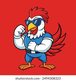 objeto de Vector de mascota de gallo