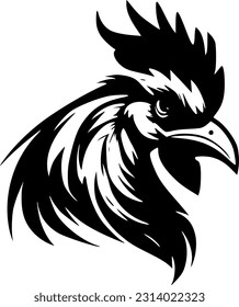 Rooster | Minimalist and Simple Silhouette - Vector illustration