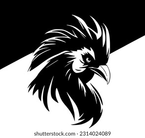 Rooster | Minimalist and Simple Silhouette - Vector illustration