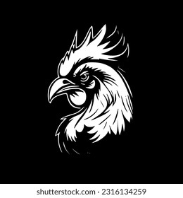 Rooster | Minimalist and Simple Silhouette - Vector illustration