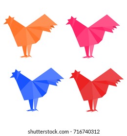rooster origami
