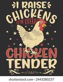 ROOSTER QUOTES VECTOR GRAPHIC T-SHIRT DESIGN