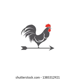Rooster ready made mascot logo design template 