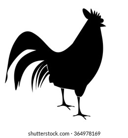 Rooster silhouette