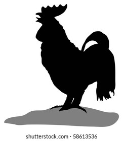 Rooster Silhouette