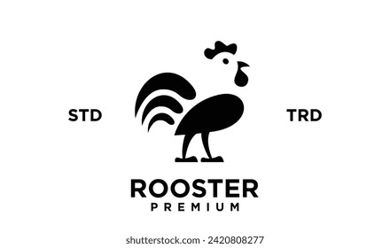 Silhouette-Roster-Symbol Vektorgrafik auf weißem Hintergrund. Vorlage