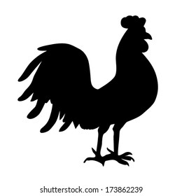 Rooster Silhouette Vector