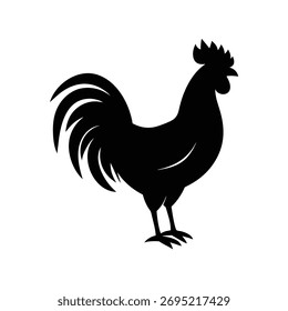Ilustração de arte vetorial de silhueta de galo