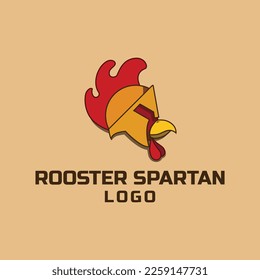 Rooster Spartan Logo, Suitable for All your business
