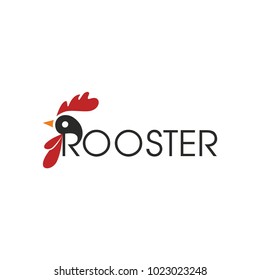 Rooster stylized. Template for logo