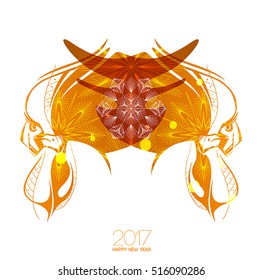  Rooster. Symbol of chinese new year