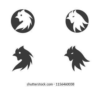 Rooster symbol illustration