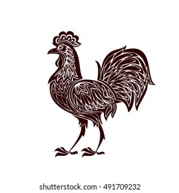 Rooster symbol of new year 2017