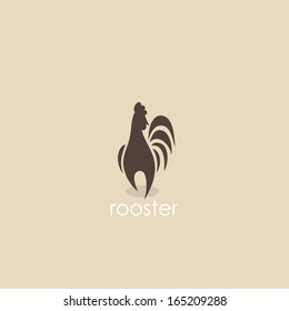 Rooster symbol - vector illustration
