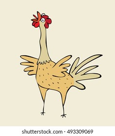 Rooster. Vector