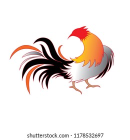 Rooster Vector Design in Illustration