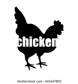 rooster vector farm cock chicken illustration animal bird poultry design symbol