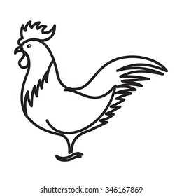 Rooster vector illustration