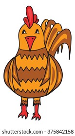rooster vector illustration