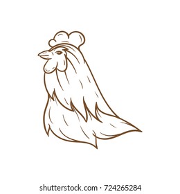 rooster vector illustration