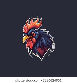 logotipo vectorial de gallo, eps.  10 editables