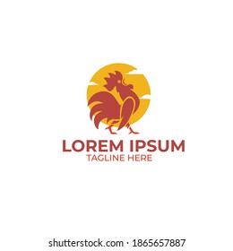 rooster vector logo fully editable 