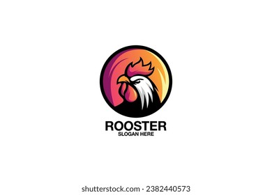 rooster vector template logo design