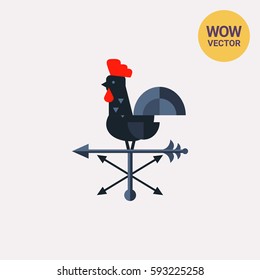 Rooster Wind Vane Icon