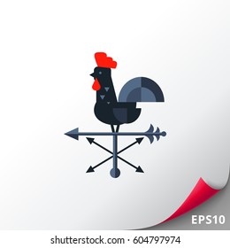 Rooster Wind Vane Icon