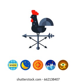 Rooster Wind Vane Icon