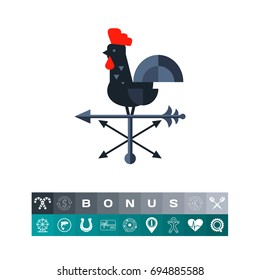Rooster Wind Vane Icon