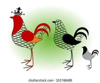 rooster wire frame 3 styles