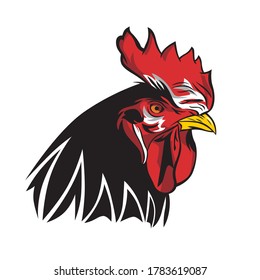 Rooster.a handdraw and sketch in vector illustration.
