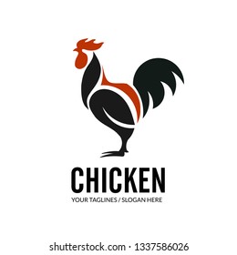 roosters illustration, simple Chicken Design elements for logo