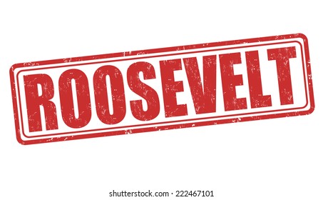 Roosvelt  grunge rubber stamp on white background, vector illustration