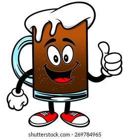 Root Beer with Thumbs Up