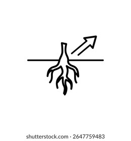 root booster icon or root booster symbol vector isolated. Best root booster icon vector for mobile apps, websites, design element and more about root booster.