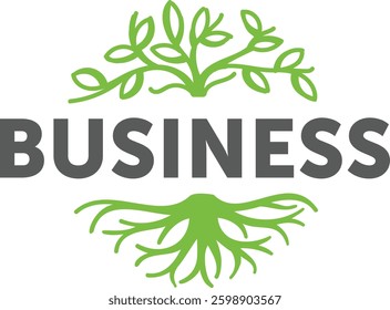 Root and Branch logo in pictogram style