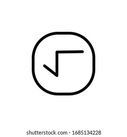 root, calculator and mathematics icon. Perfect for application, web, logo, game and presentation template. icon design line style