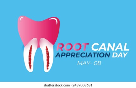 Root Canal Appreciation day. background, banner, card, poster, template. Vector illustration.