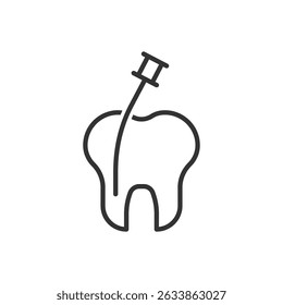 Root Canal Icon - Tooth And Teeth Icon