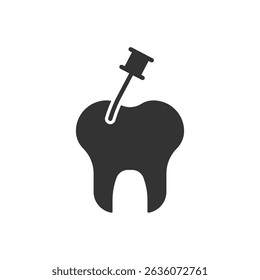 Ícone Do Canal Raiz - Ícone De Dentes E Dentes
