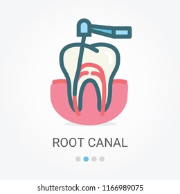 Root Canal Vector Icon